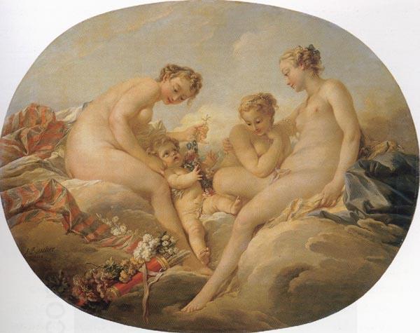 Francois Boucher Cupid and the Graces China oil painting art